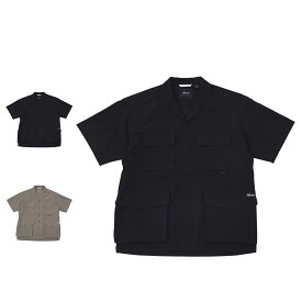 NANGA DOT AIR UTILITY PK SHORT SLEEVE SHIRT ナンガ シャツ 半袖 ボタンダウン ドットエア ユーティリティーポケット ショートスリーブ メンズ 30周年記念 限定 ブラック ベージュ 黒 1H201-A