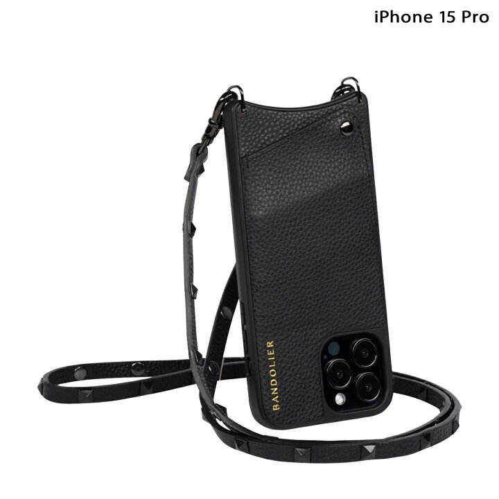 楽天市場】BANDOLIER SARAH BLACK バンドリヤー iPhone 15Pro 