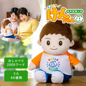 おしゃべりパートナー スマイルけんちゃん いっしょに脳トレ 音声認識人形 お話し おしゃべりロボット しゃべる おもちゃ 1240077