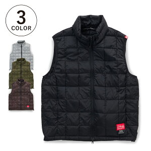 TAION Manhattan Portage SOFT SHELL INNER DOWN VEST �^�C�I�� �}���n�b�^���|�[�e�[�W �C���i�[�_�E�� �x�X�g �\�t�g�V�F�� �����Y ���f�B�[�X �u���b�N �O���[ �I���[�u �u���E�� �� 24FW-MP-TAION06