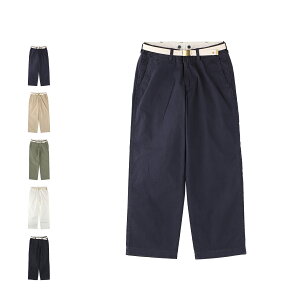 MASTER&Co. CHINO LONG TROUSERS �}�X�^�[�A���h�R�[ �`�m �p���c �`�m�p�� ���f�B�[�X �x���g�t�� �l�C�r�[ �x�[�W�� MC076 ��̓�