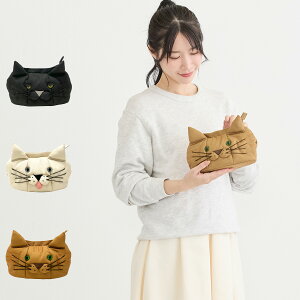 ROOTOTE WITH ROO NEKO ���[�g�[�g �|�[�` �������� �o�b�O�C���o�b�O �E�C�Y���[ �l�R ���f�B�[�X ������ �L �u���b�N �z���C�g �u���E�� �� �� 3542 ��̓�