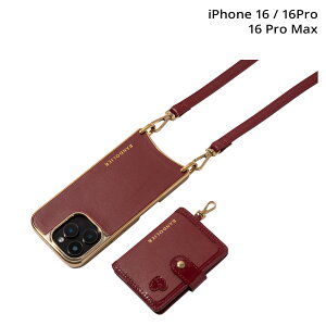 BANDOLIER REMI CRANBERRY �o���h�����[ �X�}�z�V�����_�[ iPhone16 16Pro 16Pro Max �X�}�z�P�[�X �A�C�t�H�� ���~ �N�����x���[ �����Y ���f�B�[�X ���b�h 12REM
