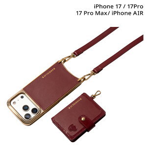 BANDOLIER REMI CRANBERRY �o���h�����[ �X�}�z�V�����_�[ iPhone17 17Pro 17Pro Max iPhone Air �X�}�z�P�[�X �A�C�t�H�� ���~ �N�����x���[ �����Y ���f�B�[�X ���b�h 12REM