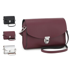 CAMBRIDGE SATCHEL The Push Lock �P���u���b�W�T�b�`�F�� �o�b�O �V�����_�[�o�b�O �N���b�`�o�b�O ���f�B�[�X �΂߂��� ��l �y�� �{�v �u���b�N ���b�h �V���o�[ �� CS-017 ��̓�