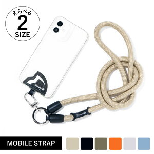 YOSEMITE MOBILE STRAP ���Z�~�e �X�g���b�v �X�}�z�X�g���b�v �V�����_�[ ���o�C�� �����Y ���f�B�[�X 120cm 140cm �΂߂��� ��|�� ���|�� �u���b�N �O���[ �u���E�� �x�[�W�� �u���[ �I�����W �� YMS-