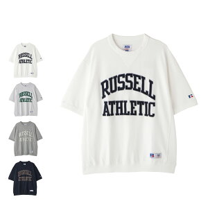 RUSSELL ATHLETIC PRO COTTON JERSEY LOGO T ���b�Z���A�X���e�B�b�N T�V���c ���� �v�� �R�b�g�� �����Y ���f�B�[�X �u�����h ������� �z���C�g �O���[ �_�[�N �O���[ �l�C�r�[ �� 101262-016
