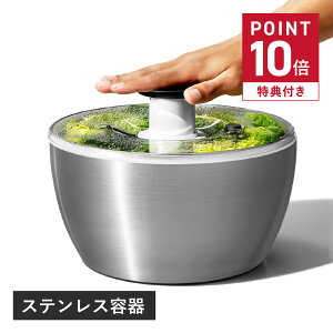 yTtz oxo STAINLESS SALAD SPINNER IN\[ T_Xsi[ ؐ؂ XeX 蓮 ] 1071497