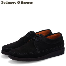 【最大1000円OFFクーポン配布中】 【訳あり】 【BOX破損】 PADMORE&BARNES WILLOW パドモアアンドバーンズ シューズ ウィロー メンズ ブラック 黒 M387 【返品不可】