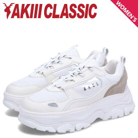 AKIII CLASSIC URBAN OVER SOLE アキクラシック スニーカー ダッドシューズ アーバン オーバーソール レディース 厚底 ホワイト 白 AKC-0068