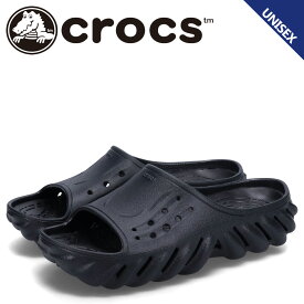 【最大1000円OFFクーポン配布中】 crocs ECHO SLIDE クロックス サンダル エコー スライド メンズ レディース ブラック 黒 208170-001