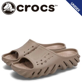 crocs ECHO SLIDE クロックス サンダル エコー スライド メンズ レディース ブラウン 208170-2G9