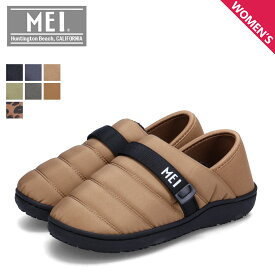 MEI BELT MOCSHOES メイ モックシューズ スリッポン ルームシューズ スリッパ レディース キルティング 撥水 MEI-SHL-233003