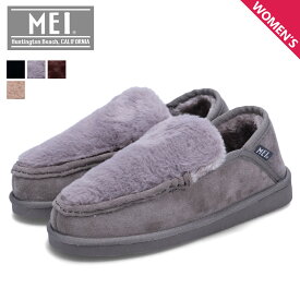 MEI FUR SHOES メイ スリッポン モカシン バブーシュ スリッパ ルームシューズ ファー シューズ レディース ブラック グレー ダークブラウン キャメル 黒 MEI-SHL-233011