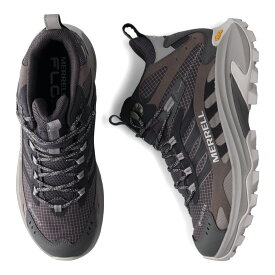 【最大1000円OFFクーポン配布中】 MERRELL MOAB SPEED 2 MID GORE-TEX メレル ハイキングシューズ ブーツ ウォーキング モアブ スピード 2 ゴアテックス メンズ グレー J037503