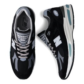 【最大1000円OFFクーポン配布中】 new balance ニューバランス 991 スニーカー メンズ Dワイズ MADE IN UK ブラック 黒 U991BK2