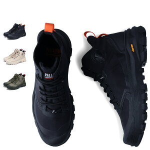 【最大1000円OFFクーポン発行中】 PALLADIUM PALLARIDER MID WP+ パラディウム スニーカー ハイキングシューズ パラライダー ミッド ウォータープルーフ プラス メンズ 防水 ブラック ベージュ オリー