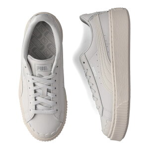 yő1000~OFFN[|sz PUMA BASKET PLATFORM PEARL WNS v[} Xj[J[ oXPbg vbgtH[ p[ fB[X  O[ 398910-01
