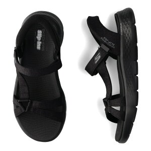 SKECHERS Slip-ins GO WALK FLEX SANDAL ILLUMINATE �X�P�b�`���[�Y �X���b�v�C���Y �S�[�E�H�[�N �t���b�N�X �T���_�� �X�|�[�c�T���_�� ���f�B�[�X �u���b�N �� 141481 ��̓�