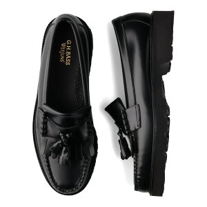 yő1000~OFFN[|sz G.H.BASS WEEJUNS 90S LAYTON II KILTIE LOAFERS W[GC`oX [t@[ ^bZ EB[WY 90 Cg 2 LeB Y ubN  BA11525-000