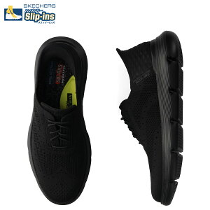 SKECHERS SLIP-INS GARZA PALMA �X�P�b�`���[�Y �X���b�v�C���Y �K���U �p���} �X�j�[�J�[ �����Y �u���b�N �� 205303