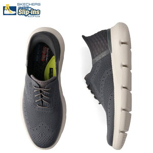 SKECHERS SLIP-INS GARZA PALMA �X�P�b�`���[�Y �X���b�v�C���Y �K���U �p���} �X�j�[�J�[ �����Y �O���[ 205303