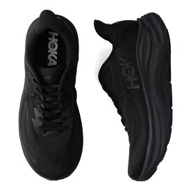 HOKA ONE ONE CLIFTON 10 WIDE ホカオネオネ スニーカー クリフトン 10 ワイド メンズ ブラック 黒 1162032-BBLC