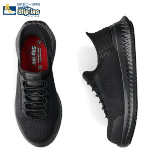 SKECHERS SLIP-INS WORK TILIDO-FLETCHIT CT �X�P�b�`���[�Y �X���b�v�C���Y ���[�N �e�B���h-�t�F�`�b�g CT �X�j�[�J�[ ���[�N�V���[�Y �����Y �h�� ���d�h�~ ���C�h�� �u���b�N �� 200206W