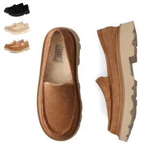 【最大1000円OFFクーポン発行中】 UGG ASCOT LUG アグ スリッポン ローファー アスコット ラグ メンズ ブラック ベージュ ブラウン 黒 1172691