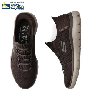 SKECHERS SLIP-INS SUMMITS HIGH RANGE �X�P�b�`���[�Y �X���b�v�C���Y �T�~�b�c �n�C �����W �X�j�[�J�[ �����Y �y�� �u���E�� 232457