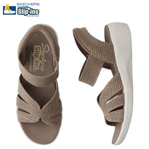 SKECHERS HANDS FREE SLIP-INS ARYA SPARKLING PRAISE �X�P�b�`���[�Y �X���b�v�C���Y �A���� �X�p�[�N�����O �v���C�Y �T���_�� �X�g���b�v�T���_�� ���f�B�[�X ���� �u���E�� 119842