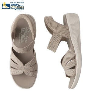 SKECHERS HANDS FREE SLIP-INS ARYA SPARKLING PRAISE �X�P�b�`���[�Y �X���b�v�C���Y �A���� �X�p�[�N�����O �v���C�Y �T���_�� �X�g���b�v�T���_�� ���f�B�[�X ���� �x�[�W�� 119842