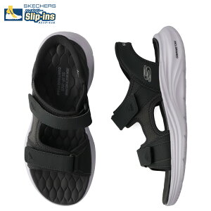 SKECHERS HANDS FREE SLIP-INS CONTOUR FOAM SANDAL ZAYDER �X�P�b�`���[�Y �X���b�v�C���Y �R���c�A�[ �t�H�[�� �T���_�� �U�C�_�[ �T���_�� �X�g���b�v�T���_�� �����Y �u���b�N �� 232799