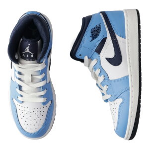 �i�C�L NIKE �G�A�W���[�_��1 MID �X�j�[�J�[ ���f�B�[�X AIR JORDAN 1 MID GS �u���[ DQ8423-405
