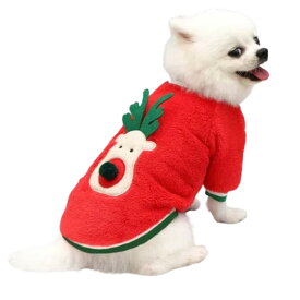 犬服 秋冬 ドッグウェア ニット セーター 可愛い 防寒 暖かい ペット用品 猫服 ユニセックス 小型犬 中型犬 インスタ映え 散歩 旅行 写真撮影 チワワ 犬 クリスマス 犬服 コスプレ （レッドA、 XL）