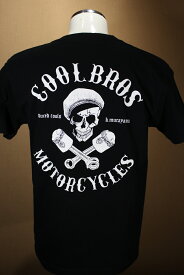 COOLS クールス 半袖Tシャツ COOLBROS クールブロス スカル ドクロ ロックンロール ハーレー バイカー 村山一海