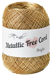 �^�J�M�@�� Panami ���^���b�N �t���[ �R�[�h �u���C�g (Metallic Free Cord Bright) COL. 701 �S�[���h ��40g ��160m