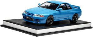 �t���[�X�^�C�� (FREESTYLE) MOTORHELIX 1/18 NISSAN Skyline GT-R (R32) Customized Version Cyan Blue �����i MH029CB