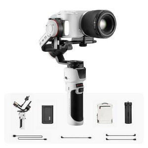 ZHIYUN �J�����p�W���o�� CRANE-M 3S COMBO 3���X�^�r���C�U�[ �X�}�[�g�t�H���A�_�v�^�[/�L�������O�P�[�X�t�� �^�b�`�f�B�X�v���C �y��705g �z���C�g 087573