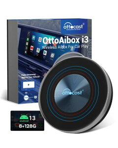 Ottocast i3 YouTube/Netflix�ԓ����� BMW����CarPlay/iDrive�A�� 8+128GB | Android 13���� CarPlay AI�{�b�N�X �����xGPS �������� BMW�����V�X�e���݊� �Z�K�F�؍� ���{��戵�������t��