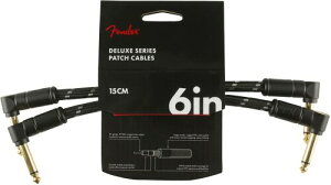 Fender �V�[���h�P�[�u�� Deluxe Series Instrument Cables (2-Pack), Angle/Angle, 6, Black Tweed 08