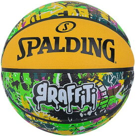 SPALDING(スポルディング) バスケットボール グラフィティ グリーン×イエロー 7号球 84-374Z バスケ バスケット