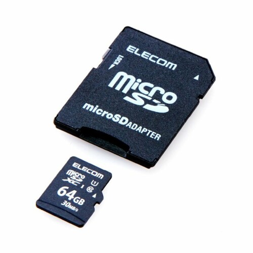 エレコム microXCカード 64GB UHS-I対応 class10 防水 IPX7 データ復旧サービス付 MF-MS064GU11LRA