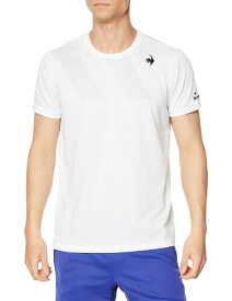 (ルコックスポルティフ) 半袖ゲームシャツ テニス チーム 練習 試合 吸汗速乾 UVカット（UPF） WH L
