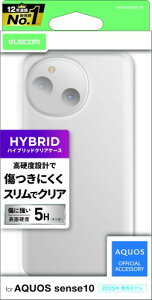 �G���R�� AQUOS sense10(SH53F�ASH-M33) �P�[�X �J�o�[ �N���A �w�ʍd�x5H ���ϋv �n�C�u���b�h �ϏՌ� �Ռ��z�� TPU �|���J�[�{�l�[�g 4�p�G�A�[�N�b�V���� �N���A PM-S253HVCKCR