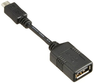 BUFFALO USB(microB to A)�ϊ��A�_�v�^�[ �u���b�N BSMPC11C01BK