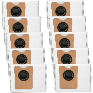 Eufy�p ���p�b�N Auto-Empty C10/Omni C20 �����p �_�X�g�o�b�O �J�[�{���s�D�z 3�w�\�� �S�~�p�b�N �S�~���W�h�b�N�p�g���̂Ď��p�b�N �񏃐��i�i10���Z�b�g�j