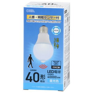 �I�[��(OHM) LED�d�� E26 40�`���� �l���E���ÃZ���T�[�t�� �����F 580���[���� 4.7W LDA5D-G PIR6 06-5588 �I�[���d�@