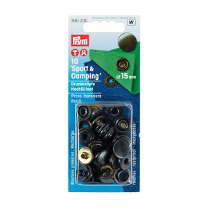 �v����(Prym) �X�i�b�v�{�^�� Sport & Camping ��[�p [�t�@�C]15mm 10�g�� �u���b�N�j�b�P�� 390230