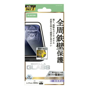 �G���R�� iPhone 17 Pro Max �K���X�t�B���� �}�b�g ���˖h�~ Gorilla�K���X �d�x10H �t���[���t�� �p���ꂵ�Ȃ� 3D�t���[�� �Ռ��z�� �w�䂪���Ȃ� �C�A������Ȃ� (365�������ۏؕt��) PM-A25DFL